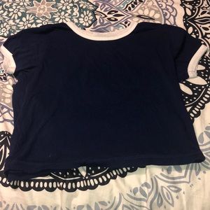 Blue short sleeved shirt